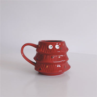 Taza Navideña de Cerámica con Árbol Creativo - Taza para Café y Leche - Image 7