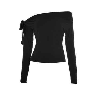 Playera Asimétrica con Nudo Torcido y Hombro Único - Image 10