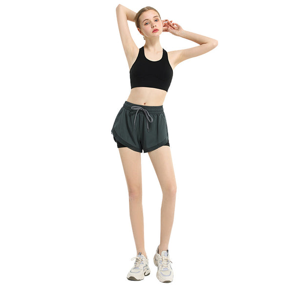 Shorts Yoga Ajustados Elásticos para Fitness y Running Mujer