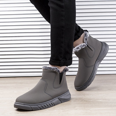 Botas de Invierno para Hombre con Diseño V Cutout y Forro de Peluche - Image 5