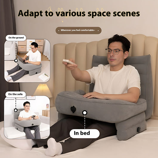 Mesa de Lectura Inflable Plegable con Almohada para Libros - Image 14