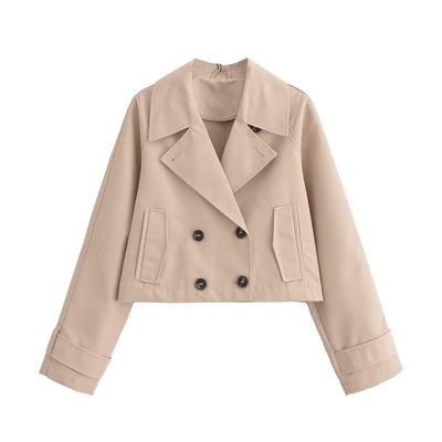 Gabardina Francesa Elegante para Mujer - Abrigo de Manga Larga Estilo Europeo - Image 8
