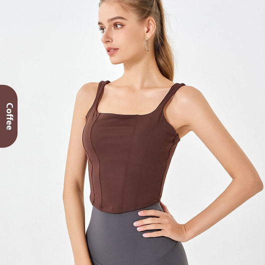 Top Deportivo Mujer Efecto Nude con Soporte de Pecho - Image 7