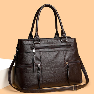 Bolso Mensajero de Cuero Suave - Cartera Ejecutiva para Commuter - Image 3