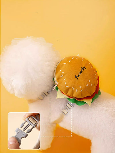 Arnés Ajustable con Correa para Pasear Perros y Gatos - Diseño Hamburguesa a Prueba de Escapes - Image 18