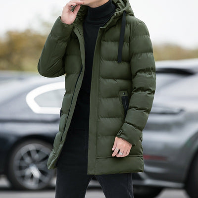 Abrigo Largo con Capucha para Hombre - Chaqueta Impermeable Invierno - Image 15