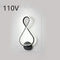 8 Negro 110 V Blanco Light