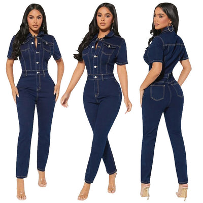 Enterizo Skinny de Mezclilla para Mujer - Diseño Ajustado y Moderno - Image 10