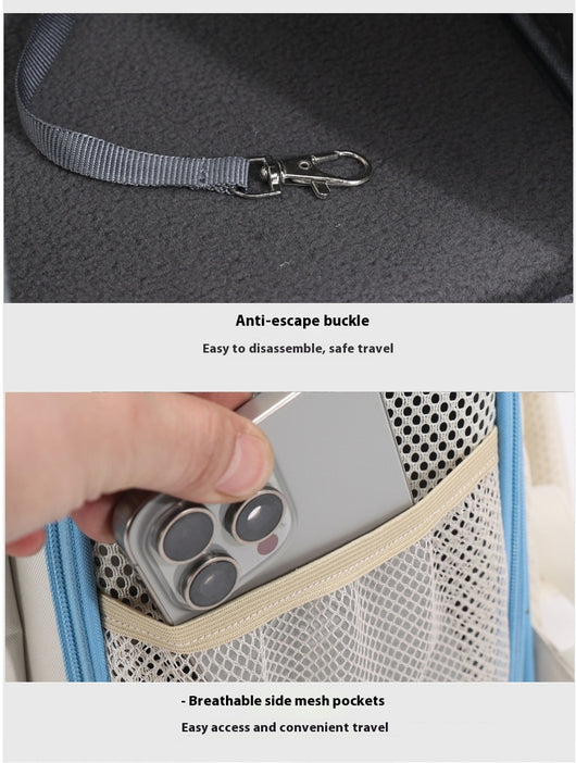 Mochila Transportadora Doble para Gatos - Portátil y Plegable - Image 29
