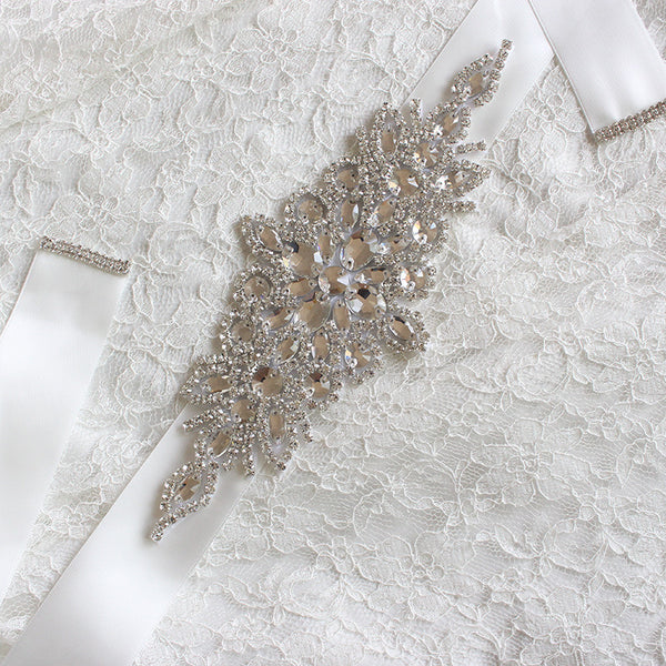 Cinturón de Novia Artesanal Lujo con Cristales - Accesorios para Vestido de Boda