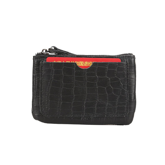 Monedero Compacto de Cuero Crazy Horse Estilo Retro para Hombre - Image 26