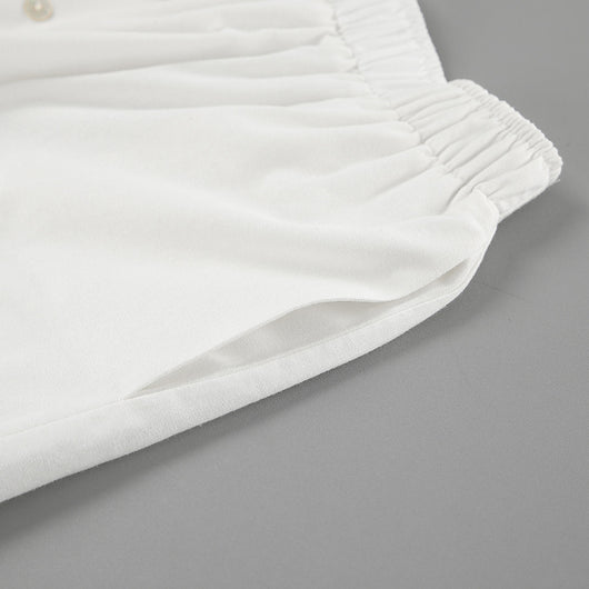 Conjunto de Lino Suelto para Mujer - Camisa y Shorts 100% Algodón - Image 17