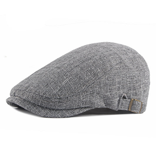 Boina Retro Británica de Algodón y Lino - Estilo Casual Vintage - Image 2