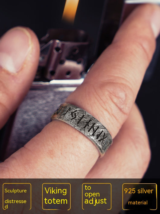 Anillo de Letras Nórdicas Viking - Image 5