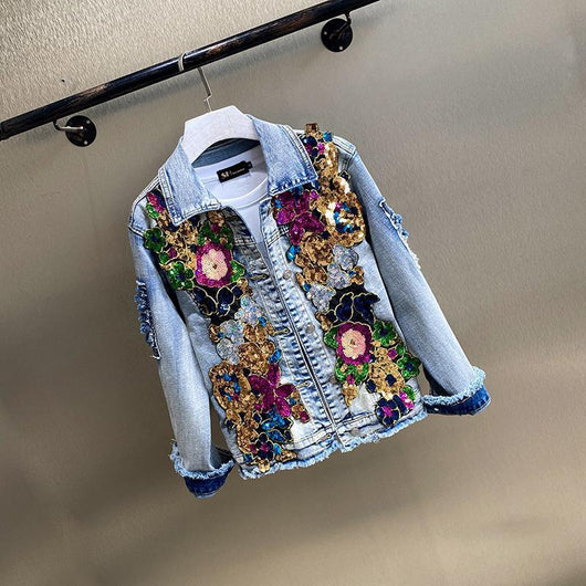 Chaqueta Denim Reforzada con Tachuelas de Diamante - Image 7
