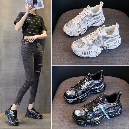 Zapatillas Papá Gruesas Coreanas para Mujer - Otoño Invierno - Image 6