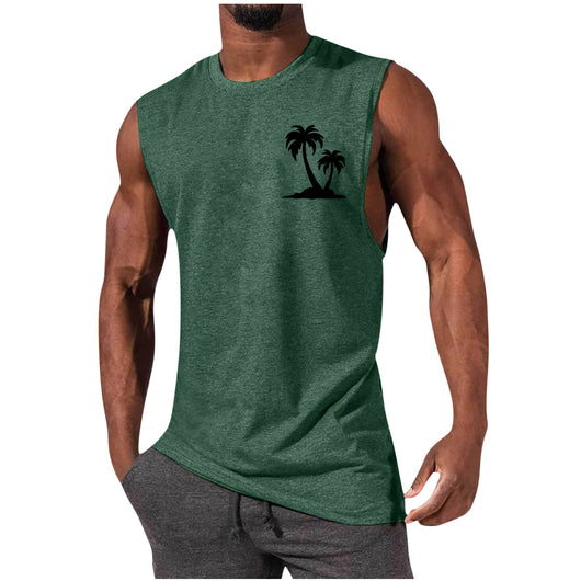 Camiseta Deportiva sin Mangas Hombre Suelta Verano - Image 9