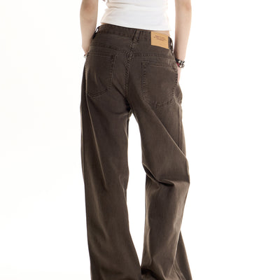 Jeans Retro Americano Cintura Alta para Mujer - Diseño Clásico Solid - Image 10