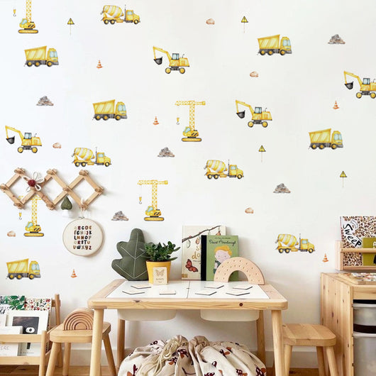 Stickers Adhesivos Decorativos Excavadora Infantil para Dormitorio Infantil - Image 12