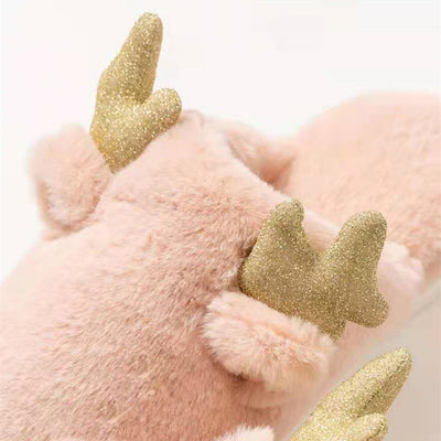 Pantuflas de Conejo con Orejas de Corzo para Mujer - Image 9