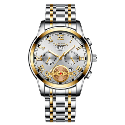 Reloj Multifunción Tourbillon Acero Inoxidable con Banda de Acero - Image 2