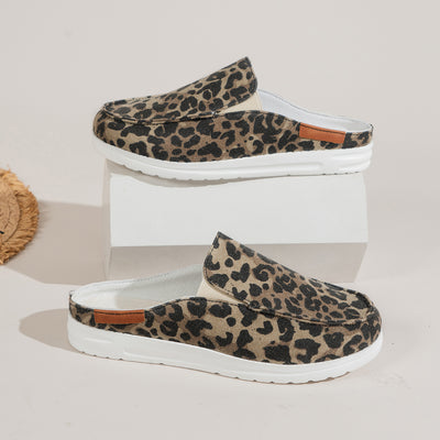 Zapatos Slip-on con Estampado de Leopardo y Soporte Moderado para Mujer - Image 4