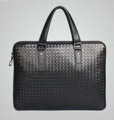 Maletín de Cuero Tejido a Mano para Hombre - Bolsa de Negocios Premium con Compartimento para Laptop - Image 7
