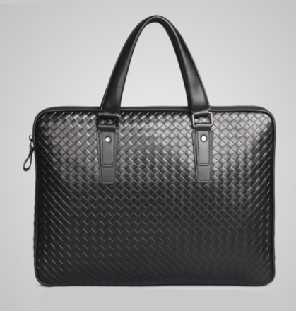Maletín de Cuero Tejido a Mano para Hombre - Bolsa de Negocios Premium con Compartimento para Laptop - Image 7