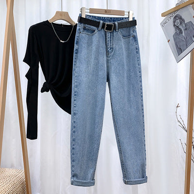 Pantalones Harem Carrot de Mezclilla para Mujer - Image 16
