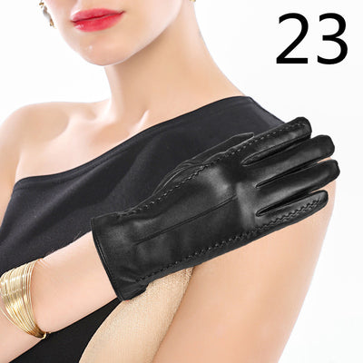 Guantes de Cuero para Moto Invierno Plus Forro Terciopelo Impermeables - Image 44