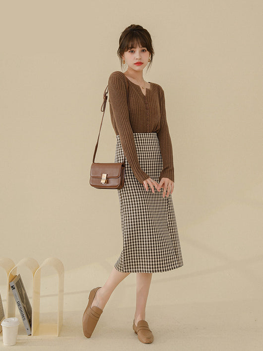 Falda Escocesa Midi para Mujer - Image 10