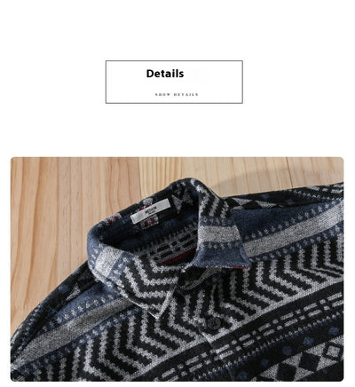 Camisa Acolchada Suelta de Manga Larga para Hombre - Image 10