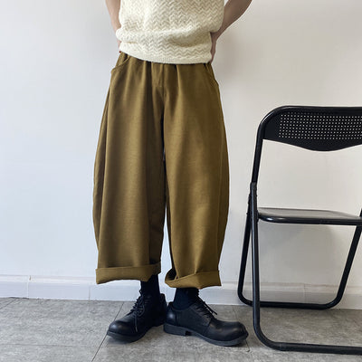 Pantalones Holgados Anchos Cropped para Hombre - Image 14