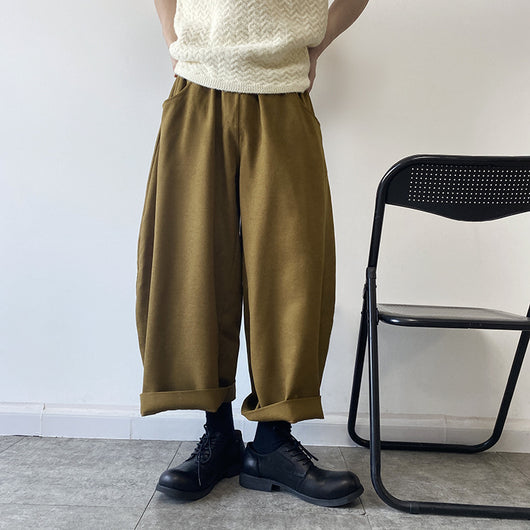Pantalones Holgados Anchos Cropped para Hombre - Image 14