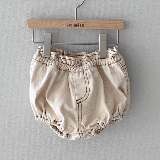 Pantalones Cortos con Cintura de Encaje para Bebé - Diseño Cómodo y Elegante - Image 5