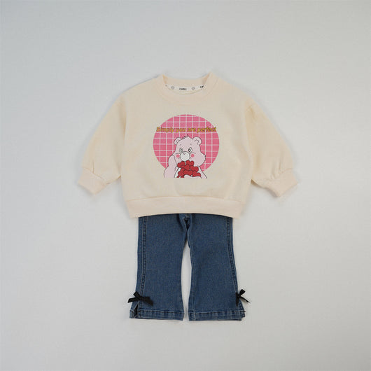 Pantalones Jeans Bota Campana Elásticos para Niña - Image 3