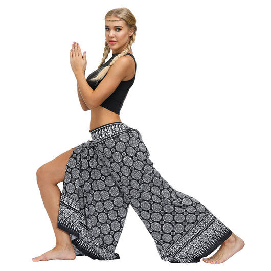 Pantalones Yoga Boho Estampado Étnico para Entrenamientos al Aire Libre - Image 26