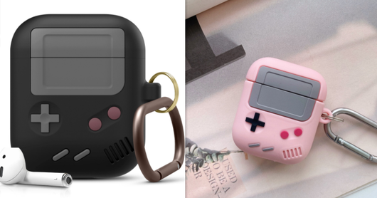 Funda Silicona AirPods Pro Diseño Retro Consola Clásica con Llavero - Image 15