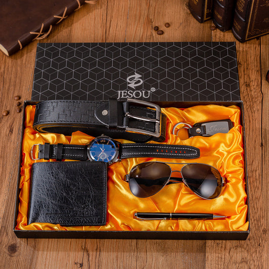 Set de Regalo Ejecutivo: Reloj, Cartera, Cinturón, Llavero y Accesorios Premium - Image 12