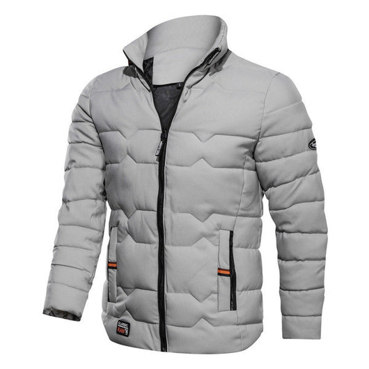 Chaqueta de Algodón Forrada en Terciopelo con Cuello Alto - Talla Grande - Image 11