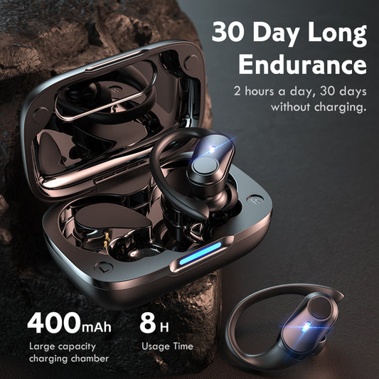 Auriculares Deportivos Bluetooth 5.1 T59 con Gancho Auricular - Image 2