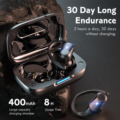 Auriculares Deportivos Bluetooth 5.1 T59 con Gancho Auricular - Image 2