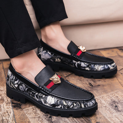 Mocasines Hombre Tendencia Coreana Bloques de Color Personalidad - Image 2