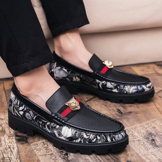 Mocasines Hombre Tendencia Coreana Bloques de Color Personalidad - Image 2