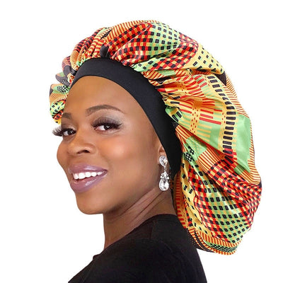 Sombrero Redondo Estampado de Satén con Elasticidad para Mujer - Image 17