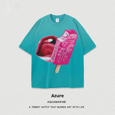 Camiseta Unisex de Manga Corta Estilo Street con Lavado Pesado - Image 7