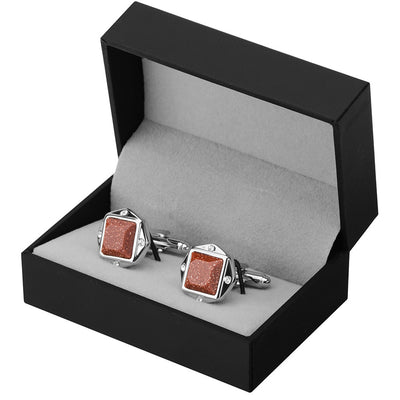 Gemelos Piedra Azul Arenisca para Hombre - Lujo Francés - Image 3