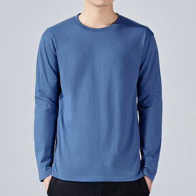 Camiseta Manga Larga Básica de Algodón para Hombre - Image 9