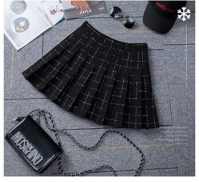 Falda Escocesa de Cintura Alta Ajustada para Mujer - Image 4