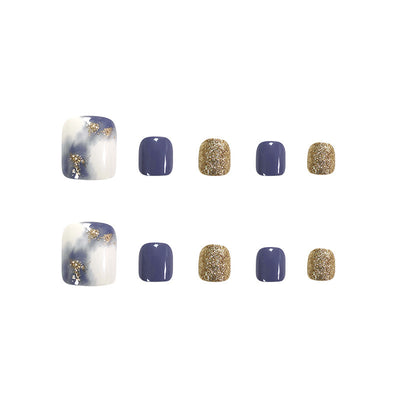 Manicura Floral con Detalles en Oro Laminado - Image 5
